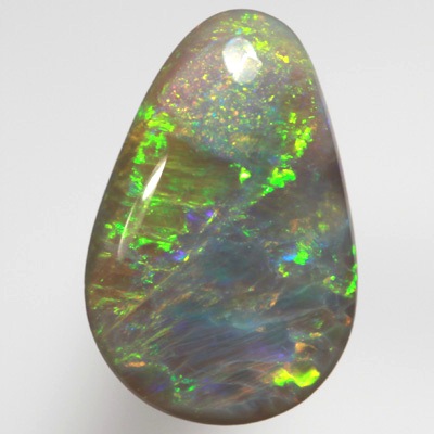 SOLID BLACK OPAL Crisp bright green in rolling flashes